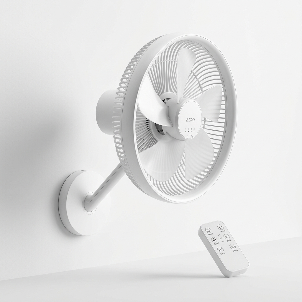 Energy-efficient wall-mounted fan